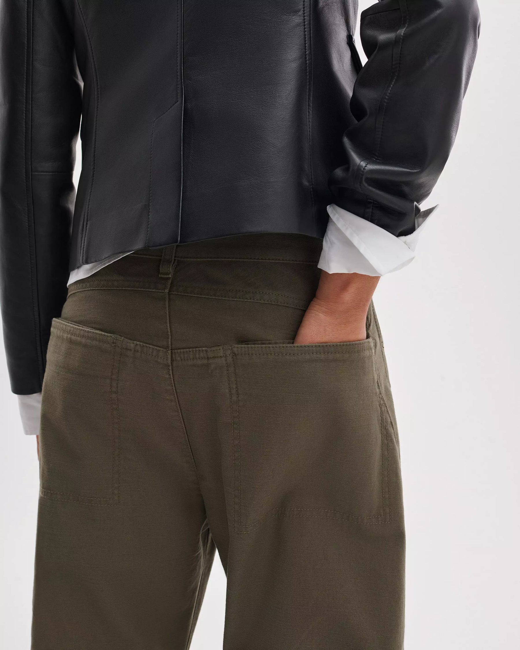 Rag & Bone Stevie Utility Tapered Pant in Olive