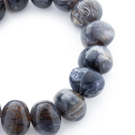 Vanessa Baroni Stone Flex Bracelet Blue Jeans  Marble