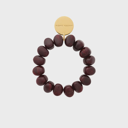 Vanessa Baroni Stone Flex Bracelet Bordeaux  Marble