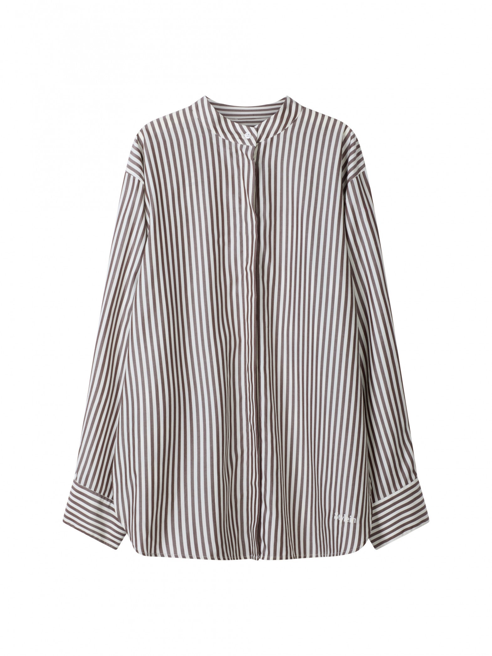 StyleIn Mandria Shirt in Brown Stripe