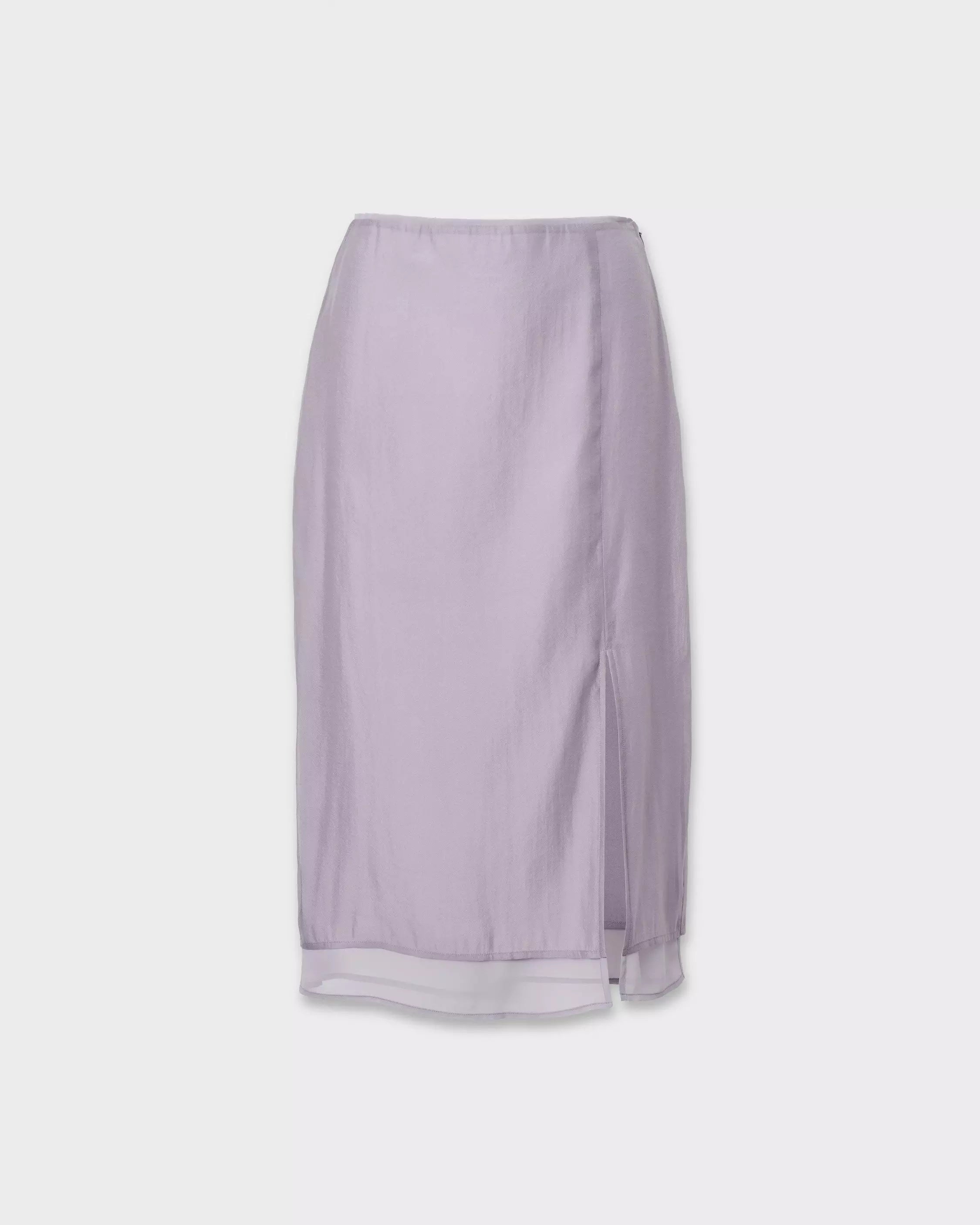 Rag & Bone Suki Organza Midi Skirt – Lilac