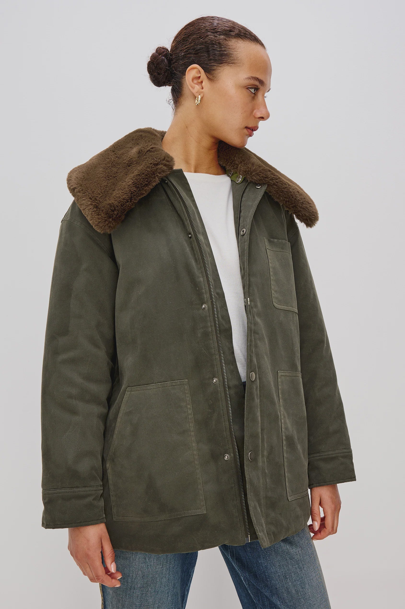 Rails Tessuto Jacket in Umber