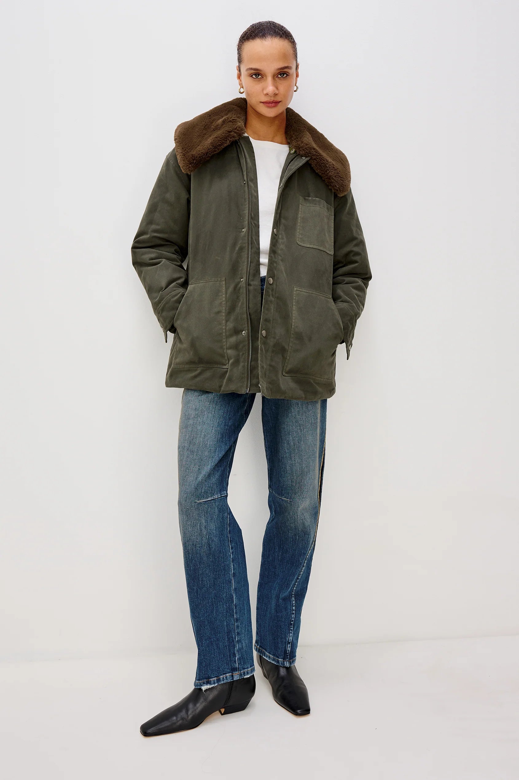 Rails Tessuto Jacket in Umber