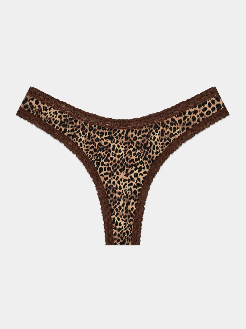 Stripe & Stare Thong - True Leopard