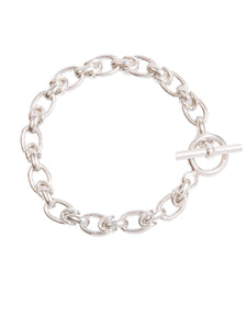 You added <b><u>Tilly Sveaas Small Silver Interlock Bracelet</u></b> to your cart.