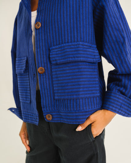 Tinsels Elies Voyages Stripe Jacket in Klein