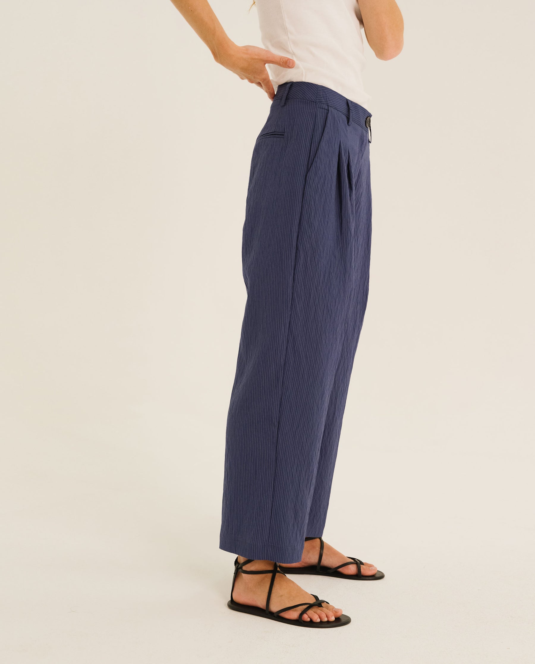 Tinsels Pepa Book Trousers in Navy