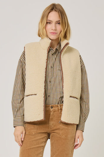 Five Jeans Valoris Gilet in Greige