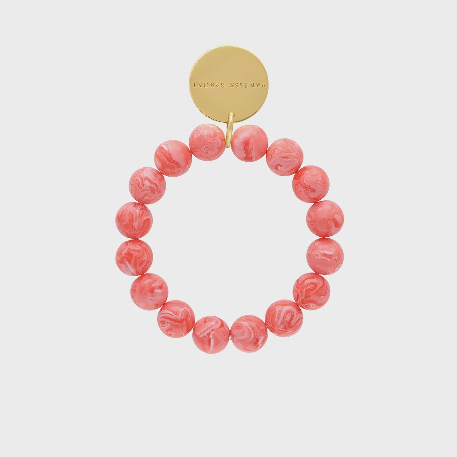 Vanessa Baroni Mini Beads Flex Bracelet in Strawberry Ice Cream