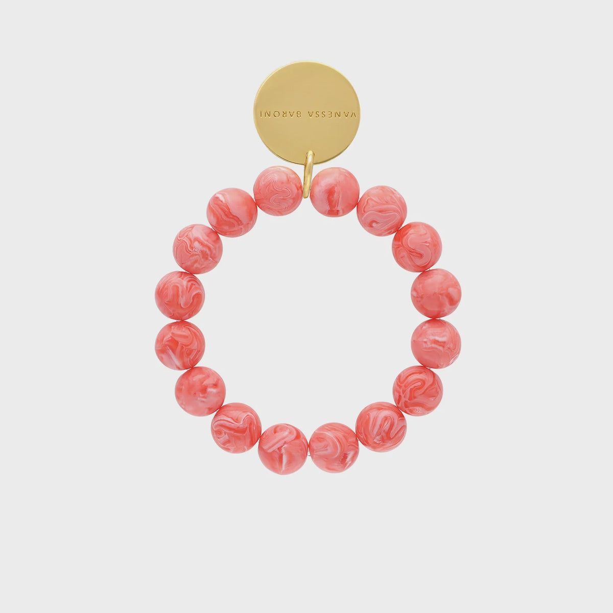 Vanessa Baroni Mini Beads Flex Bracelet in Strawberry Ice Cream