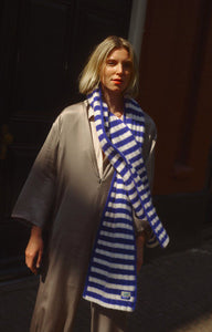 You added <b><u>American Vintage Vitow Scarf in Royal Blue Stripes Scarf</u></b> to your cart.