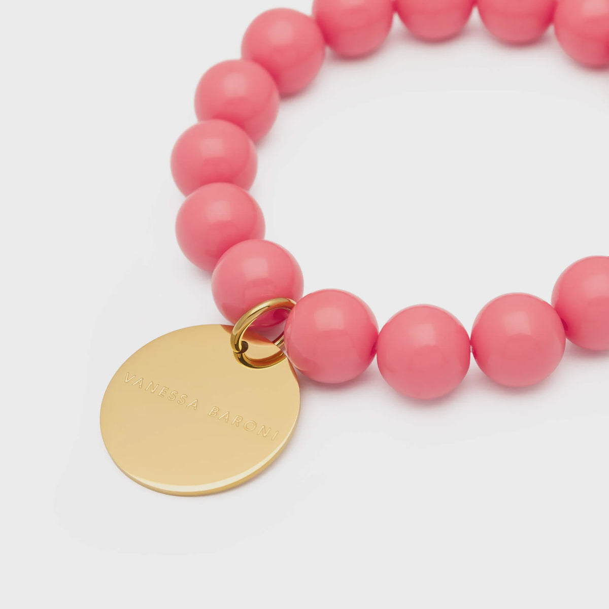 Vanessa Baroni Mini Brads Flex Bracelet in Flamingo