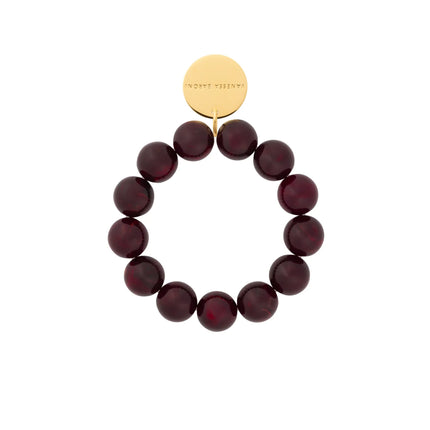 Vanessa Baroni Flex Beads Bracelet - Bordeaux Marble