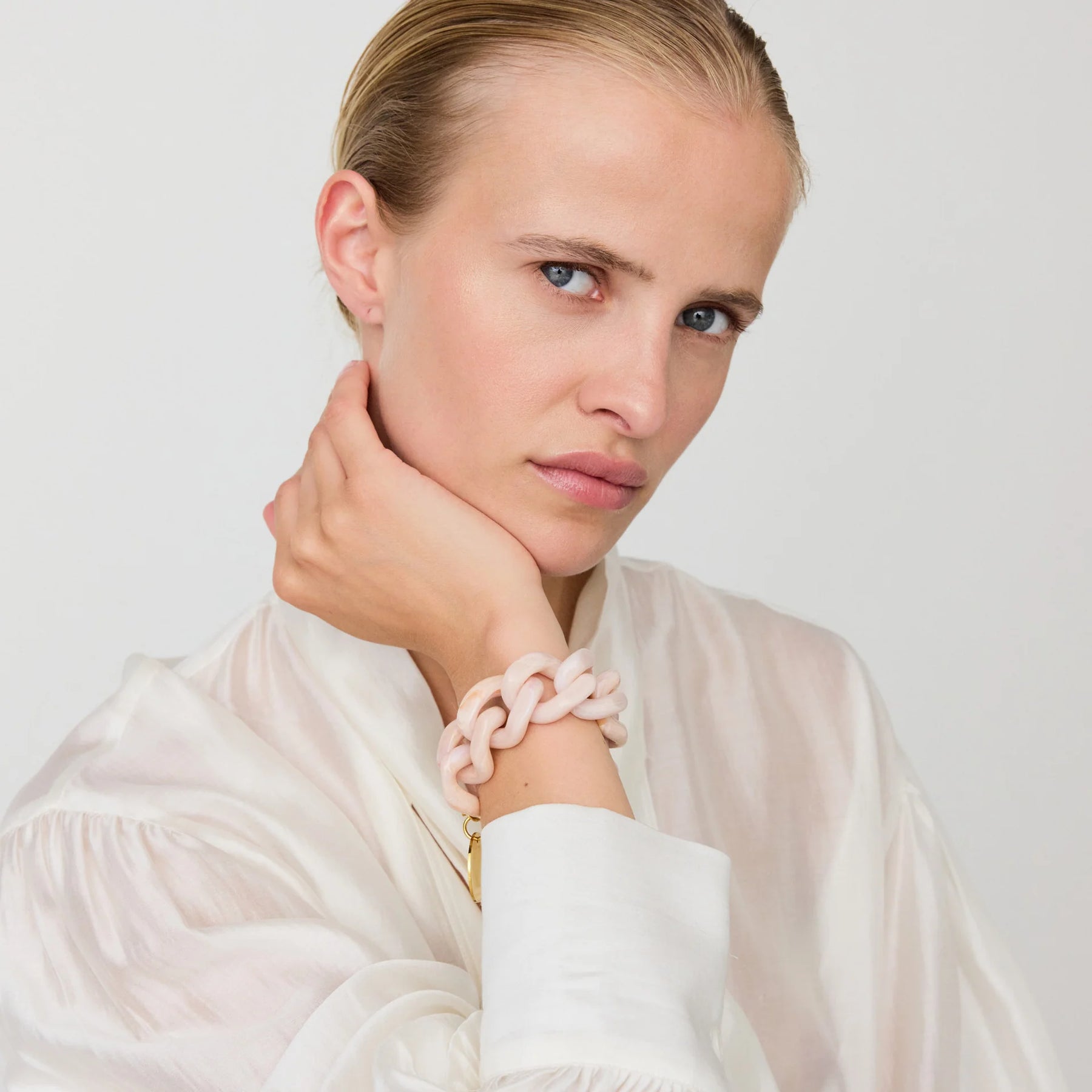 Vanessa Baroni Great Bracelet - Ivory Rose Marble