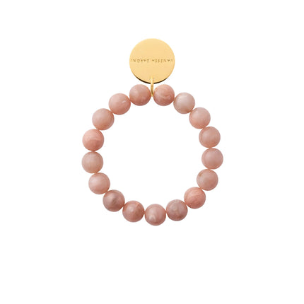 Vanessa Baroni Mini Beads Flex Bracelet in Blush Marble