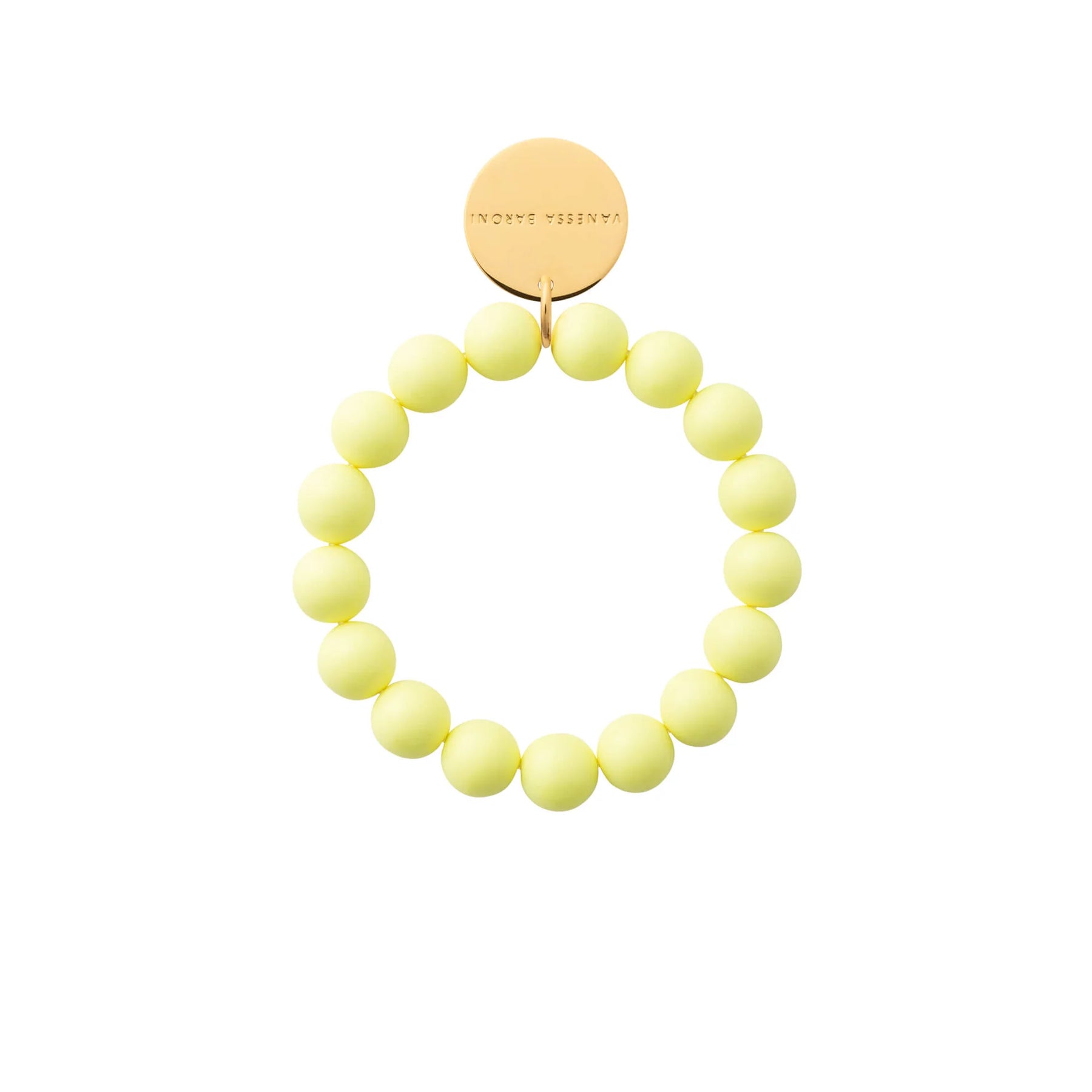 Vanessa Baroni Mini Beads Flex Bracelet in Butter