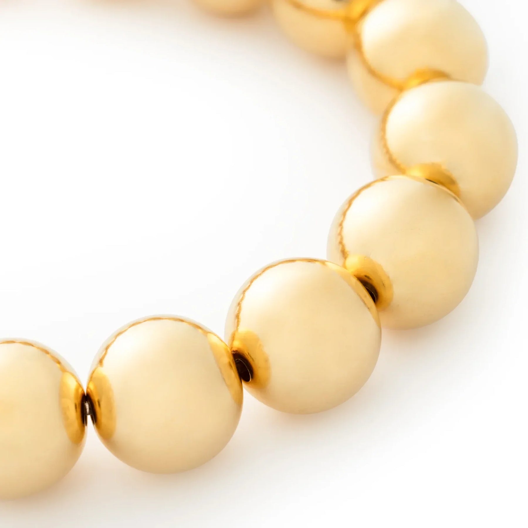 Vanessa Baroni Mini Beads Flex Bracelet in Gold