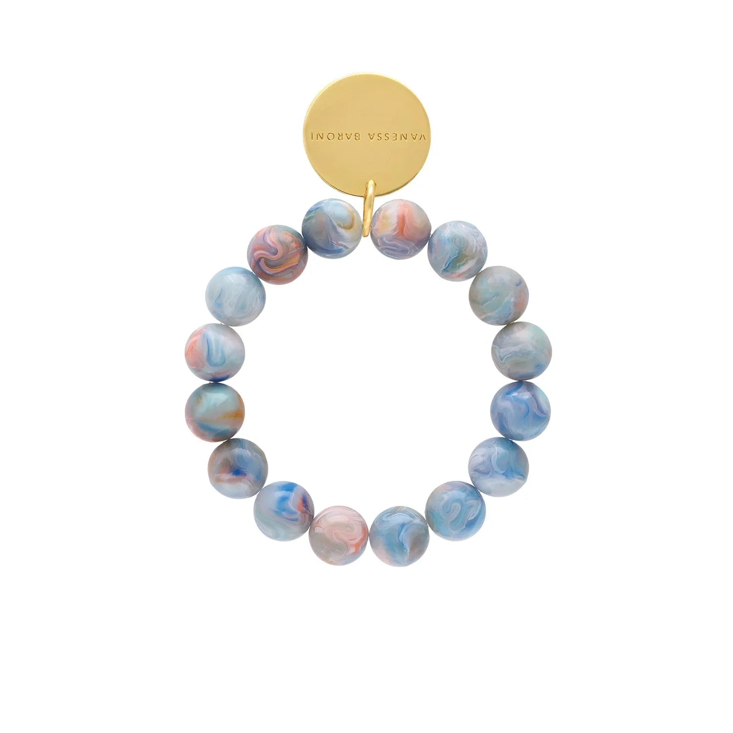 Vanessa Baroni Mini Beads Flex Bracelet in Sea Wave