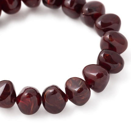 Vanessa Baroni Mini Stone Flex Bracelet - Bordeaux Marble