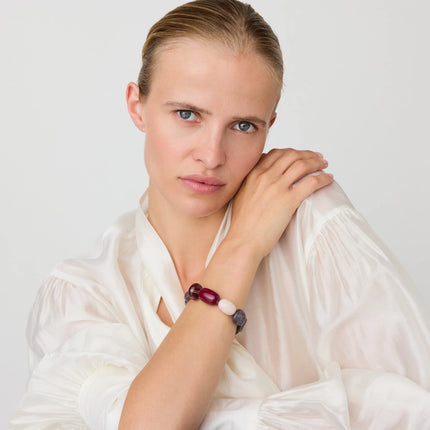 Vanessa Baroni Unique Bracelet - Ikat Marble