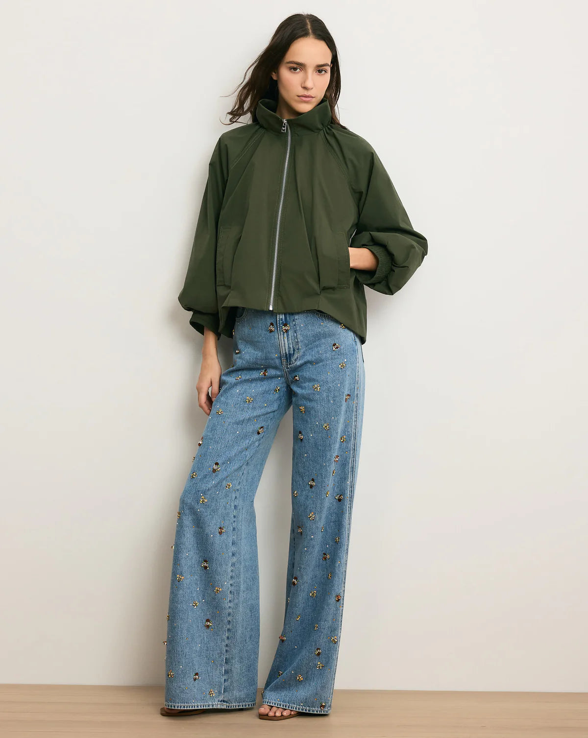 Veronica Beard Circe Jacket in Army