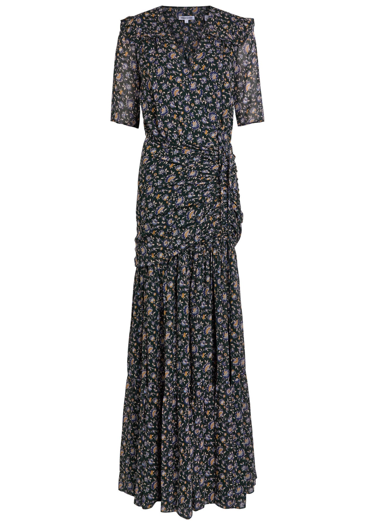 Veronica Beard Mick Dress in Dk Hunter Green