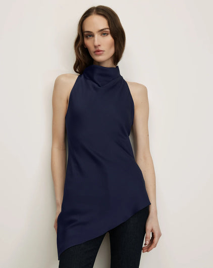 Veronica Beard Radford Tunic Top in Navy