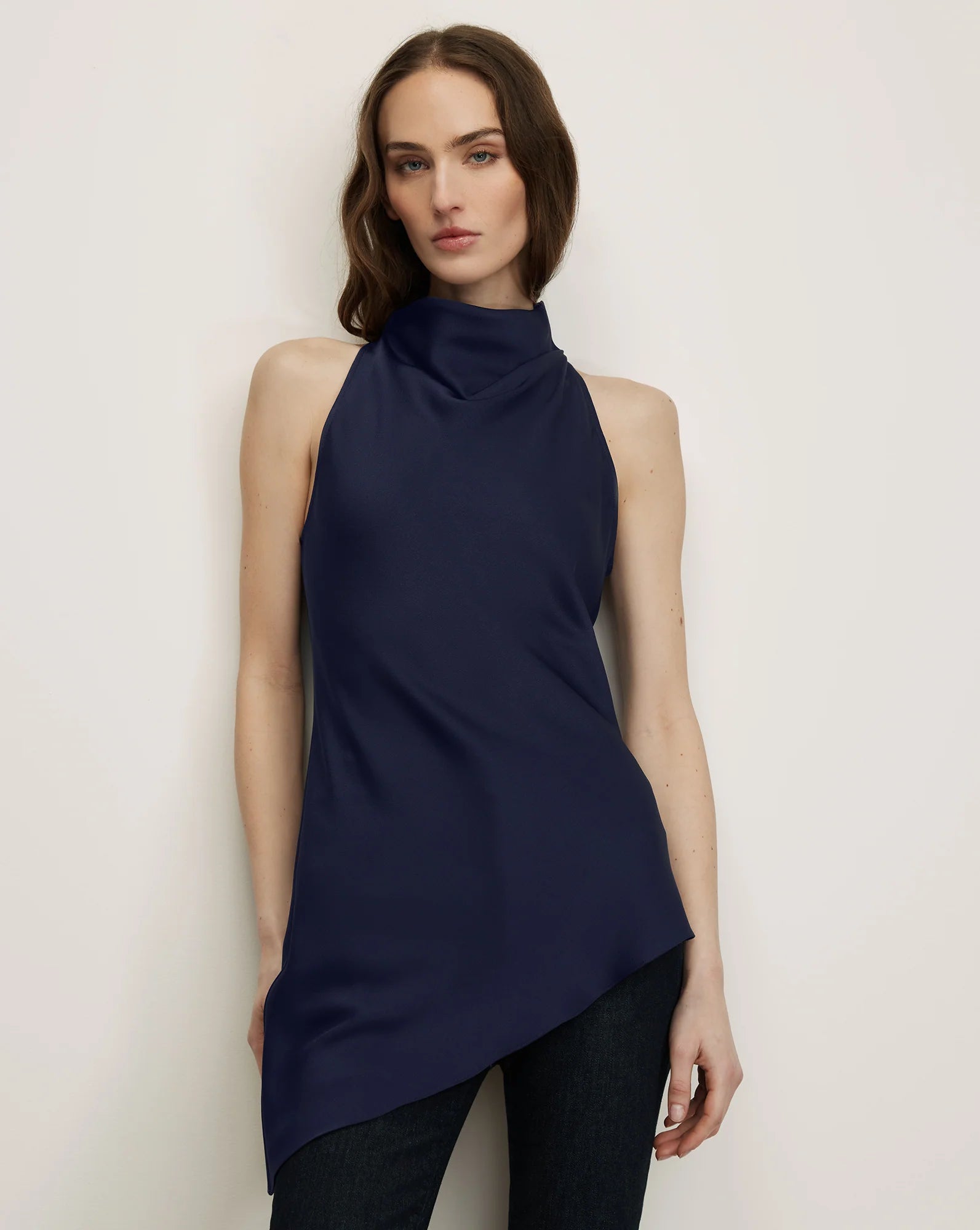 Veronica Beard Radford Tunic Top in Navy
