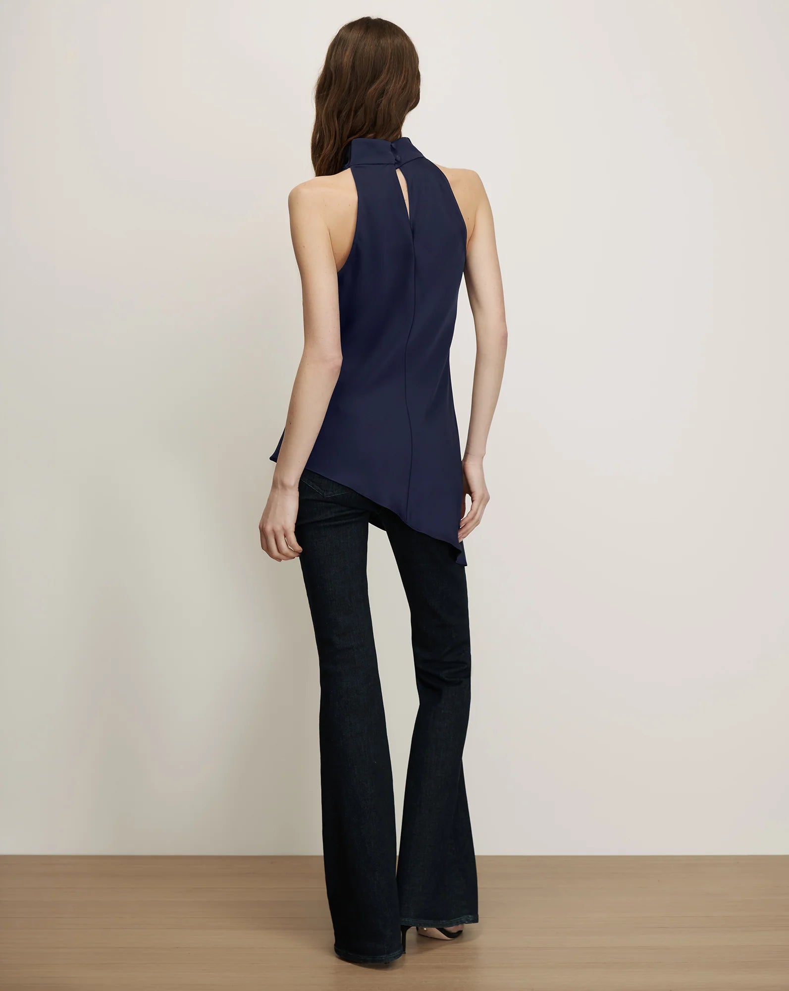 Veronica Beard Radford Tunic Top in Navy
