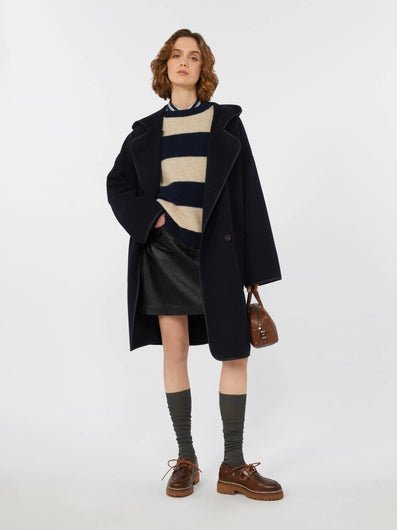 Weekend Max Mara Bergen Coat in Navy