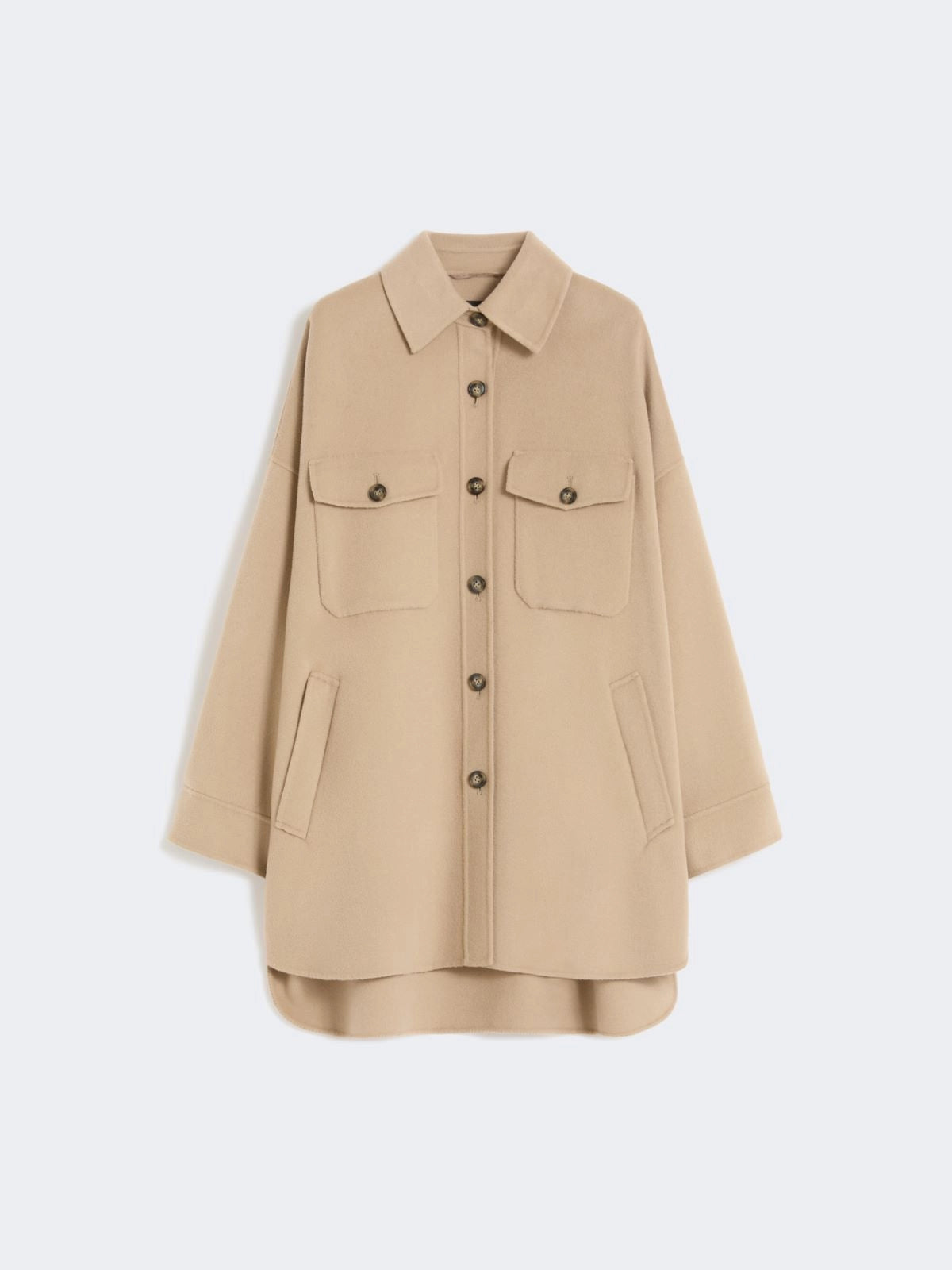 Weekend Maxmara Laser Short Wool Coat in Camel