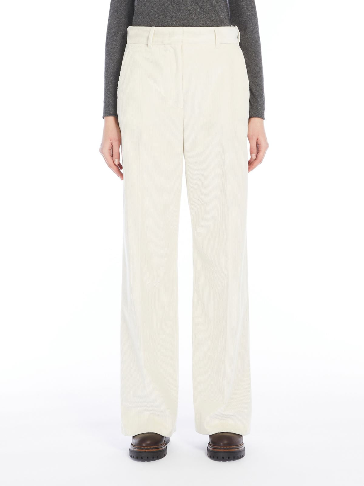 MM Tania Cord Trousers in Milk