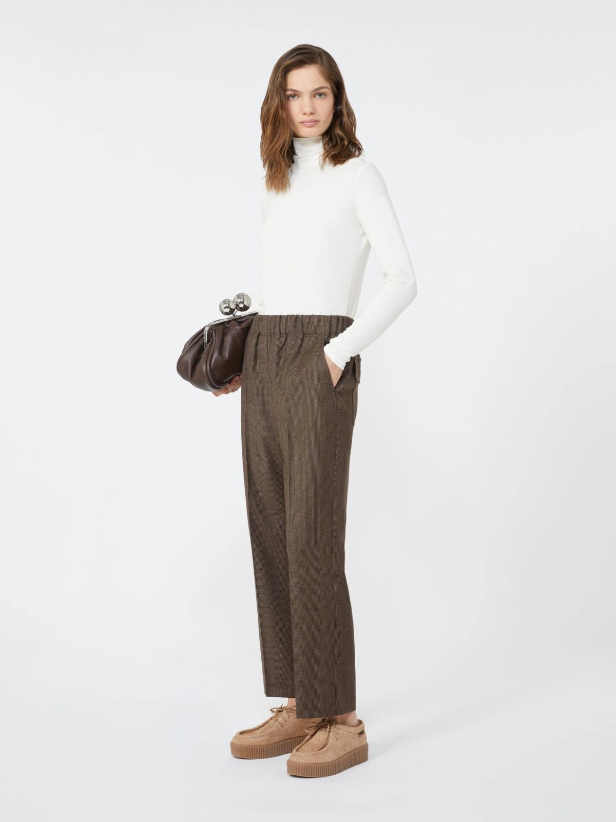 Weekend Max Mara Hately Trousers in Chocolate