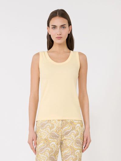 Weekend Maxmara Multic Tank in Light Yellow