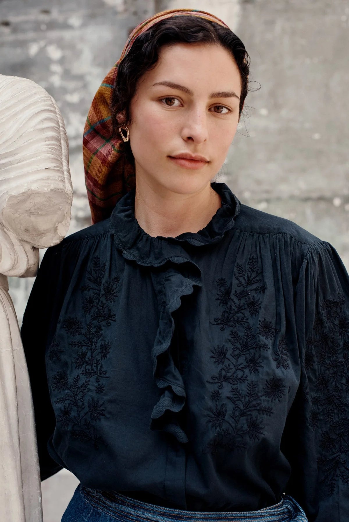 Louise Misha Cora Shirt in Charcoal