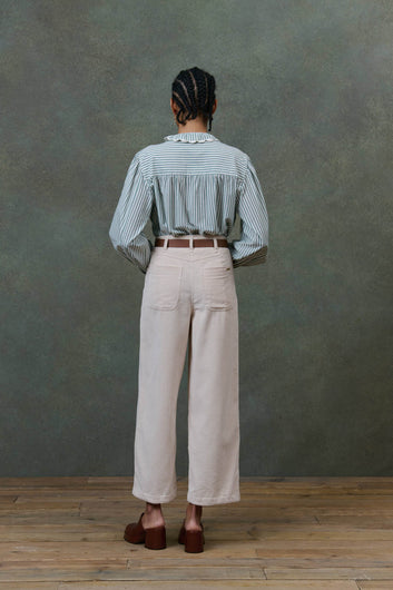 Louise Misha Cora Shirt in Almond Stripes