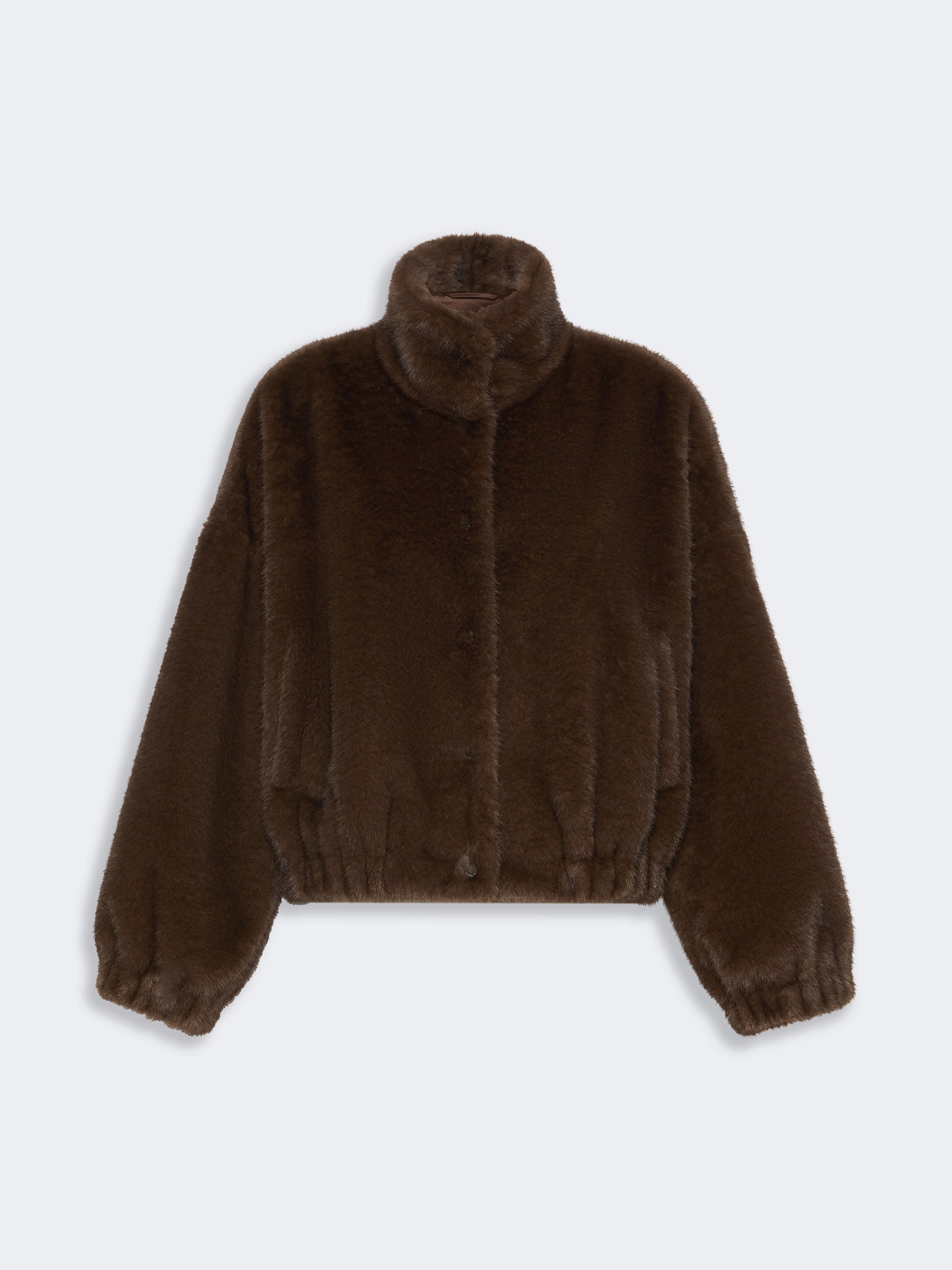 Weekend Max Mara Anemone Faux Fur Jacket in Brown