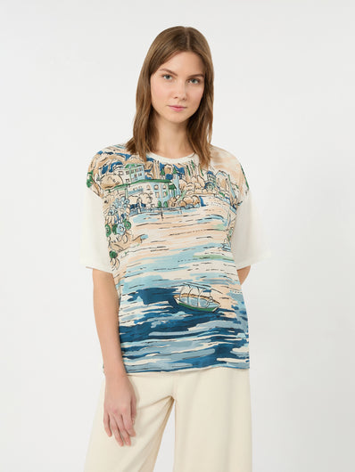 Weekend Max Mara Terzo Printed Silk Top