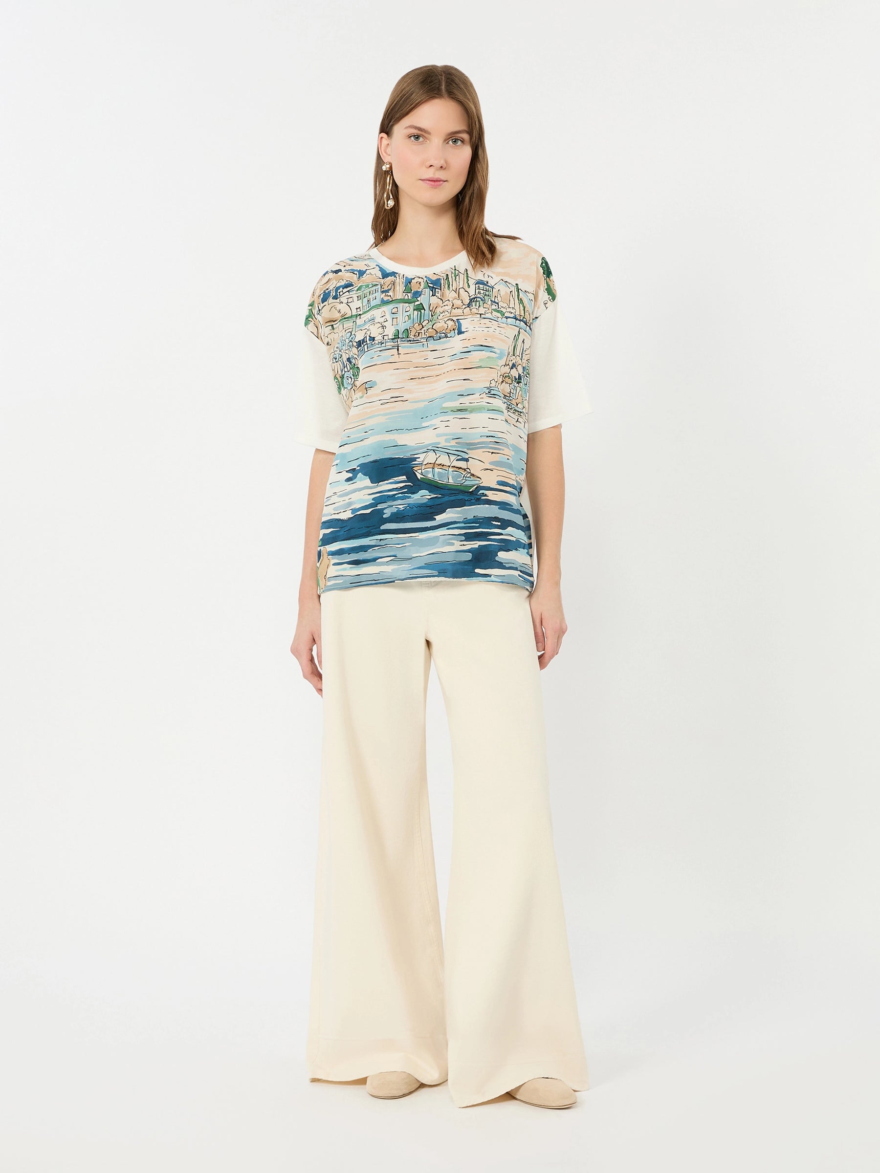 Weekend Max Mara Terzo Printed Silk Top