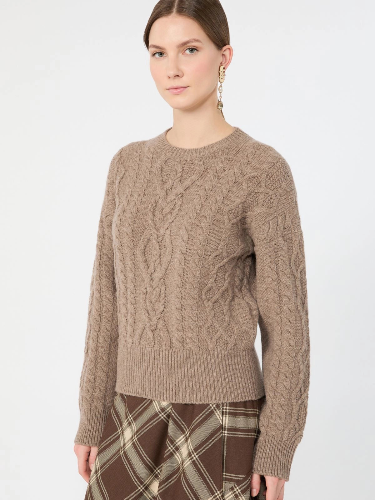 Weekend Maxmara Alben Cable Knit - Hazelnut