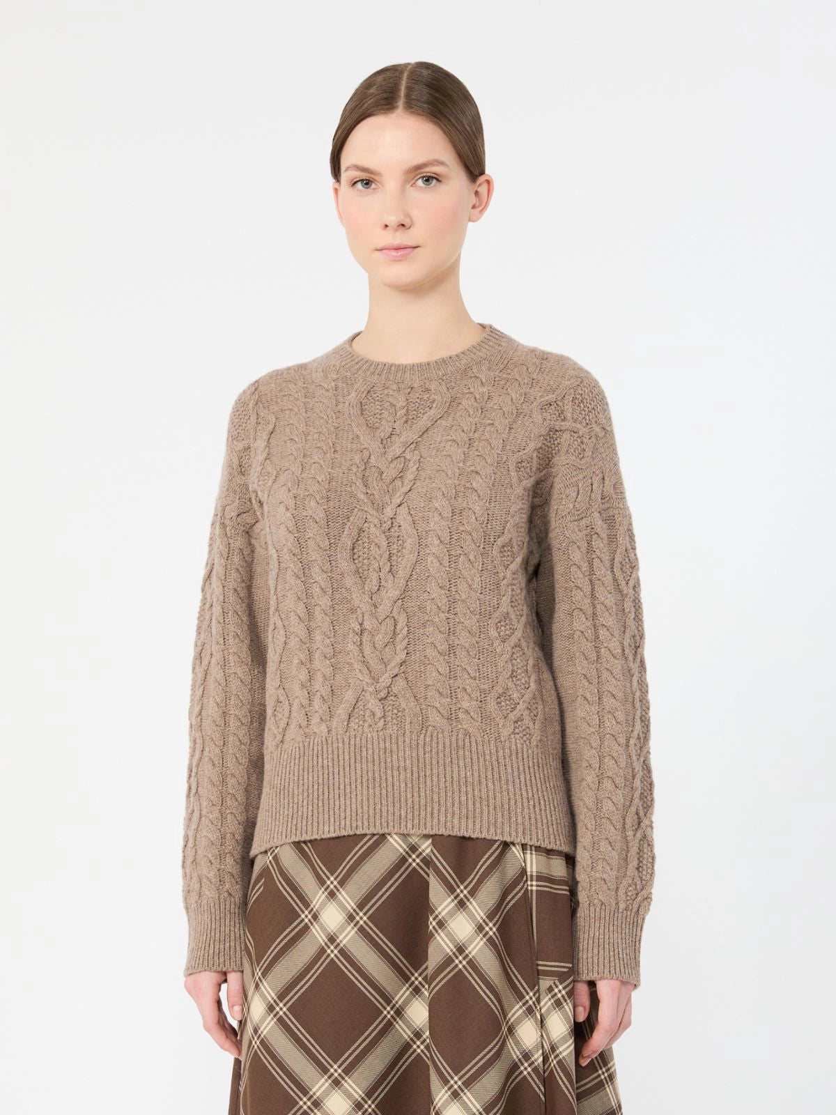 Weekend Maxmara Alben Cable Knit - Hazelnut