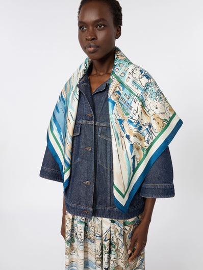 Weekend Max Mara Aonesto Silk Printed Scarf