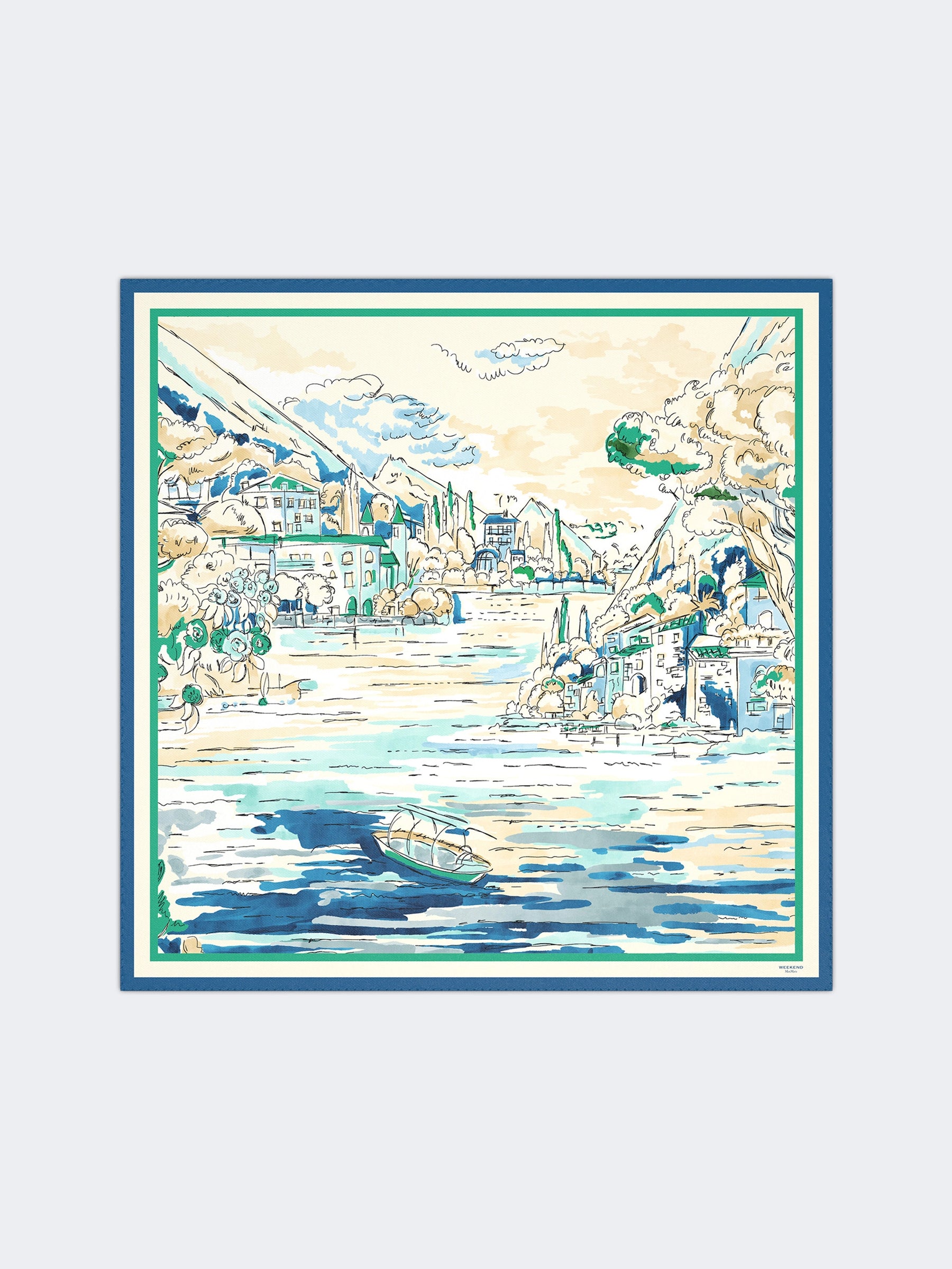 Weekend Max Mara Aonesto Silk Printed Scarf