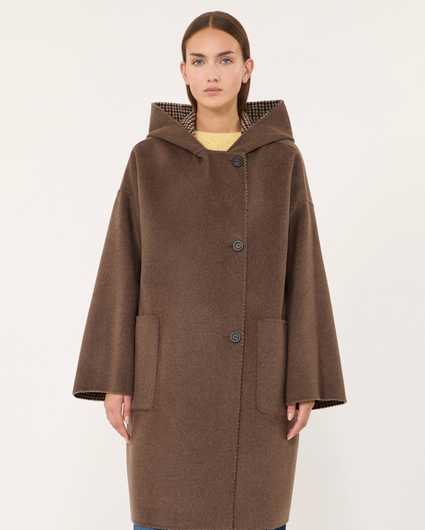 Weekend Maxmara Balta Coat - Brown Check