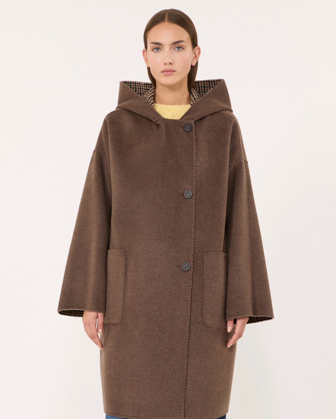 Weekend Maxmara Balta Coat - Brown Check