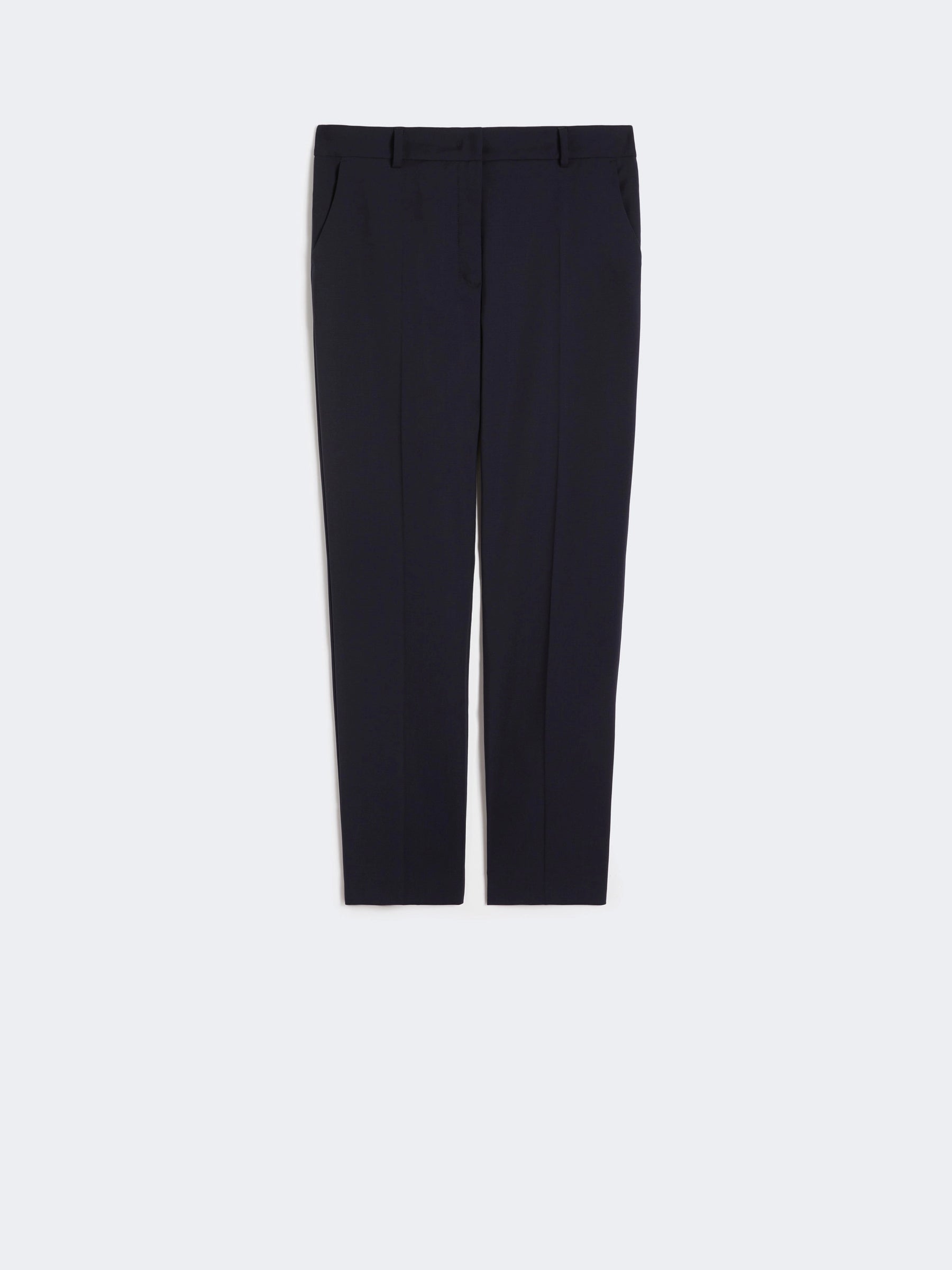 Weekend Maxmara Canon Wool Trousers - Navy