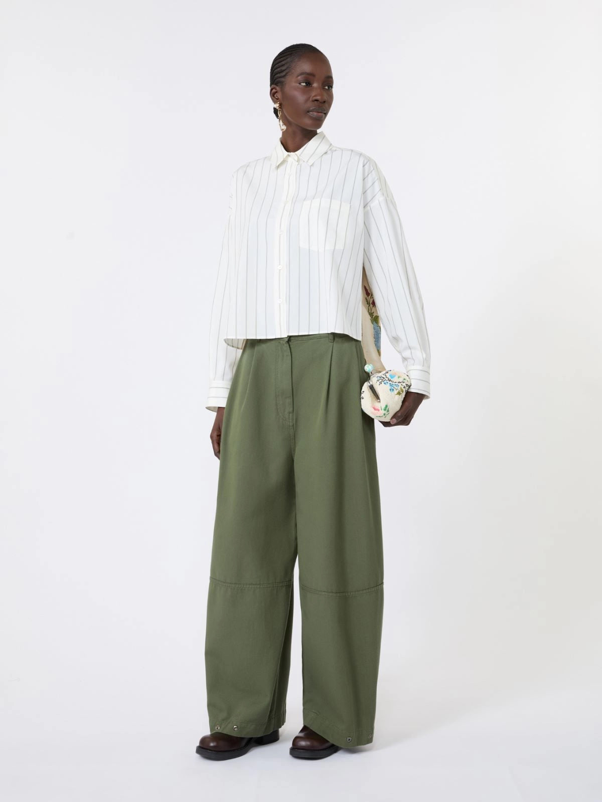 Weekend Maxmara Certosa Print Mix Shirt - Light Blue