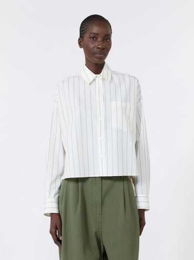 Weekend Maxmara Certosa Print Mix Shirt - Light Blue