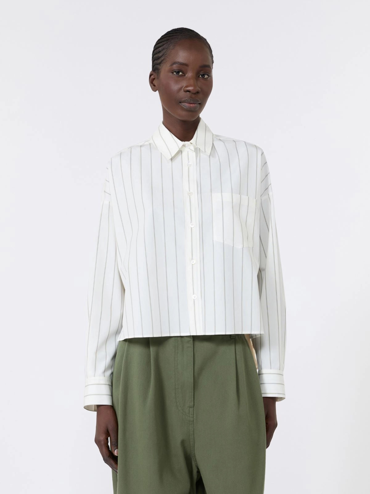 Weekend Maxmara Certosa Print Mix Shirt - Light Blue