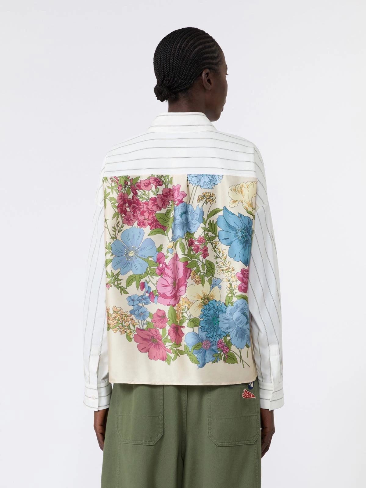 Weekend Maxmara Certosa Print Mix Shirt - Light Blue